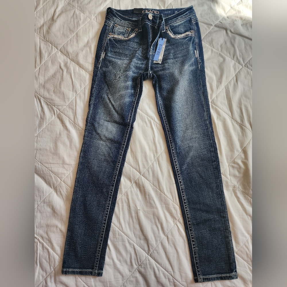 NWT Women's 28 Grace in LA skinny jeans